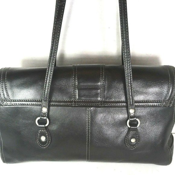 Etienne Aigner Large Black Structured Leather Bag - Picture 2 of 12